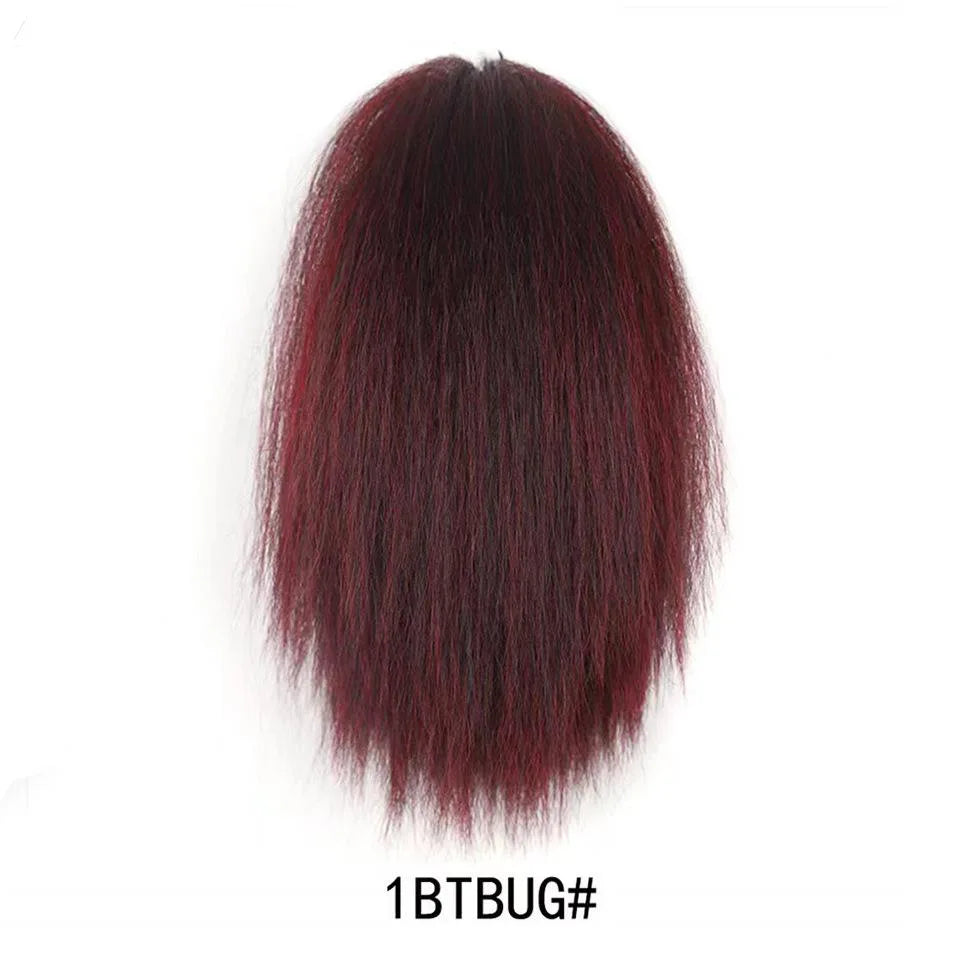 8 inches Africa kinky curly yaky texture synthetic drawstring ponytail for women