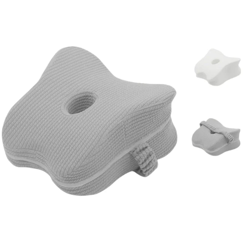 Almohada de espuma viscoelástica para piernas, almohada de cama para embarazadas, almohada de relajación para rodillas para ancianos, almohada para dormir de lado para aliviar el estrés