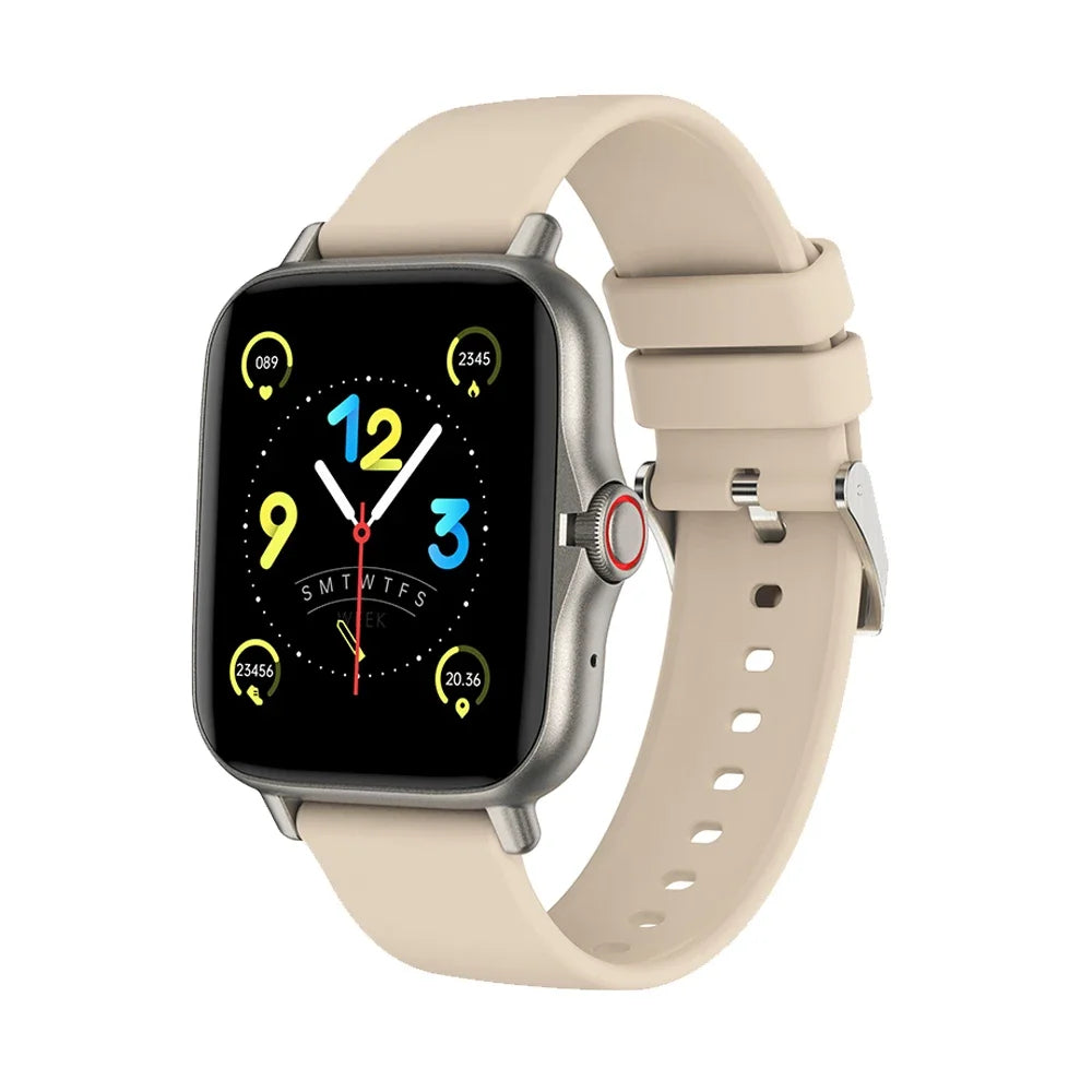 Reloj Inteligente para Teléfono Android Pantalla a Color de 1.44'' Pulgadas Llamadas Bluetooth Monitoreo de Oxígeno en Sangre/Presión Arterial Reloj Inteligente para Mujeres y Hombres