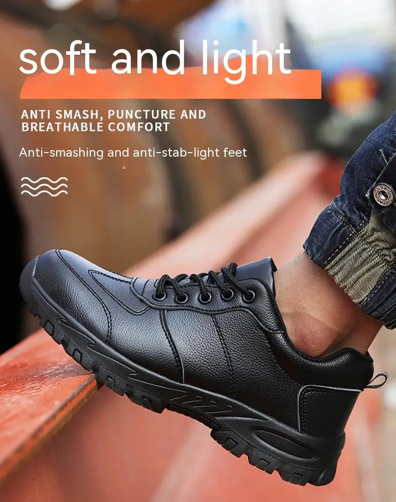 Safety Shoes Men Work Shoes Lightweight Steel Toe Sneakers Free Shipping Industrial Protection for the Feet Waterproof Boots