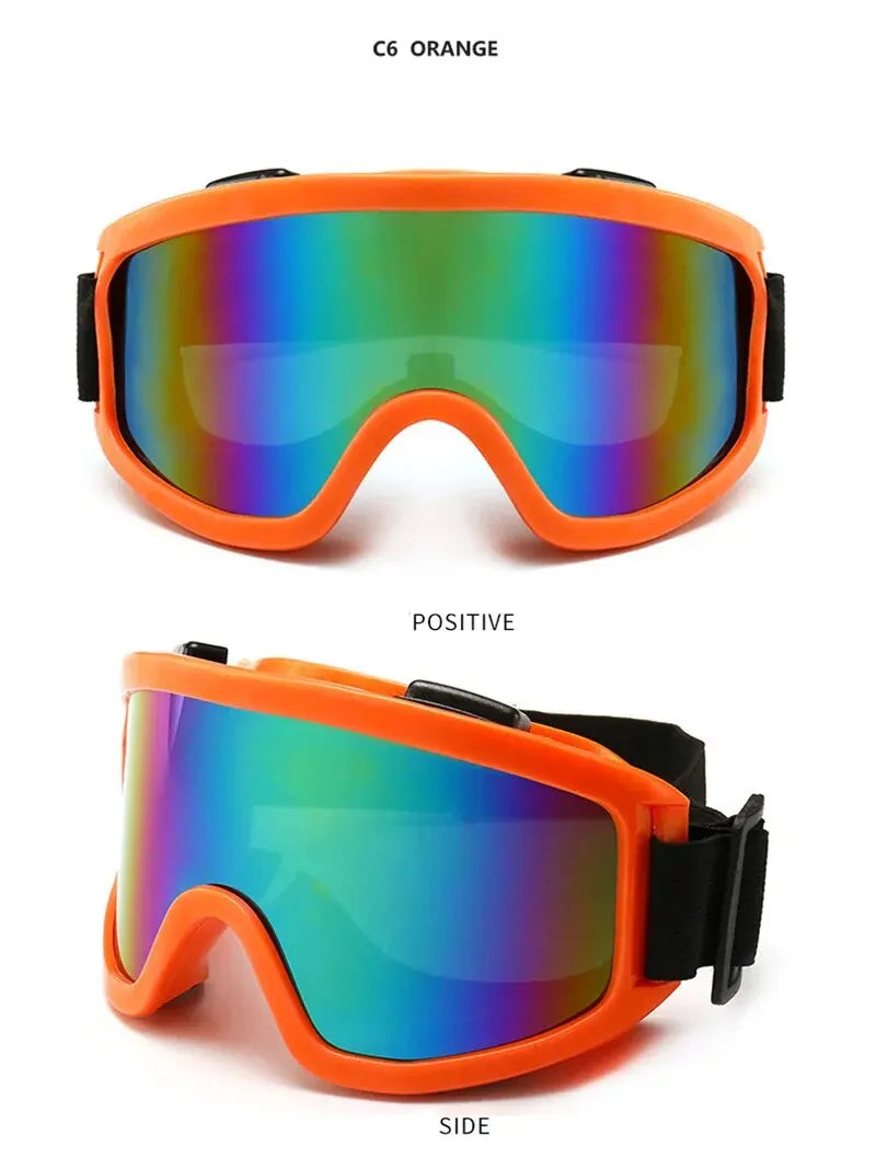 Protective Glasses Motorcycle Helmet Outdoor Sports Windproof Dustproof Eye Glasses Ski Snowboard Goggles Motocross Riot Contr
