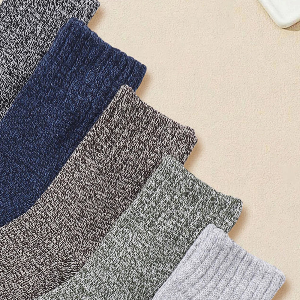 5 Pairs Of Premium Merino Wool Crew Socks For Men And Women Soft Breathable Moisture Wicking For Winter Outdoor Activities