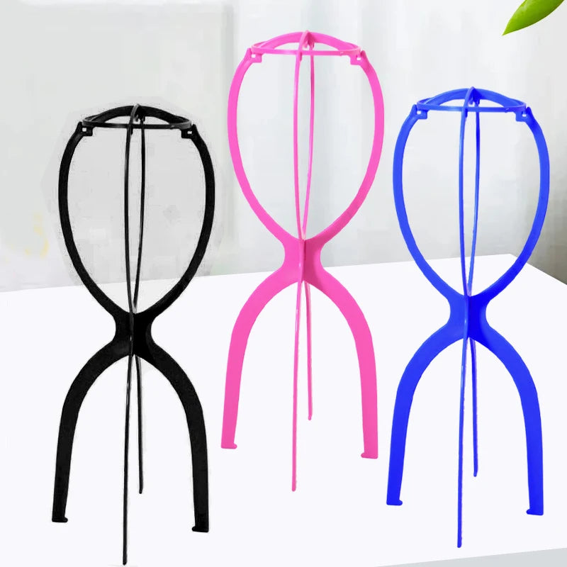 3-Piece Portable Wig Stand Set