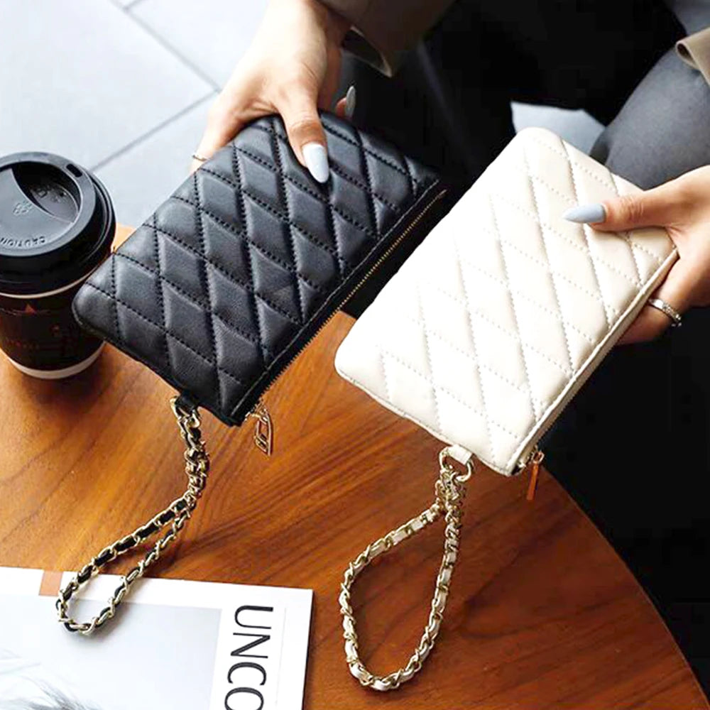 Cartera corta de lujo de diseñador para mujer, de cuero genuino, monedero de marca de moda con iniciales personalizadas, tarjetero de piel de vaca para señora