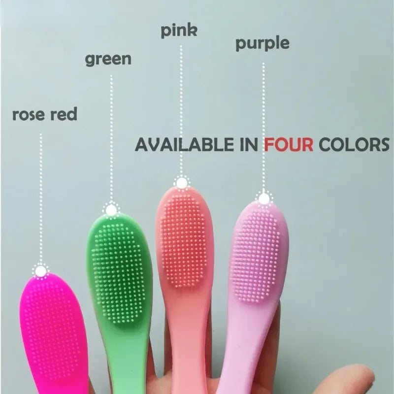 Finger Shape Silicone Face Cleansing Brush Facial Cleanser Pore Cleaner Exfoliator Face Scrub Washing Brush Women Skin Care Tool