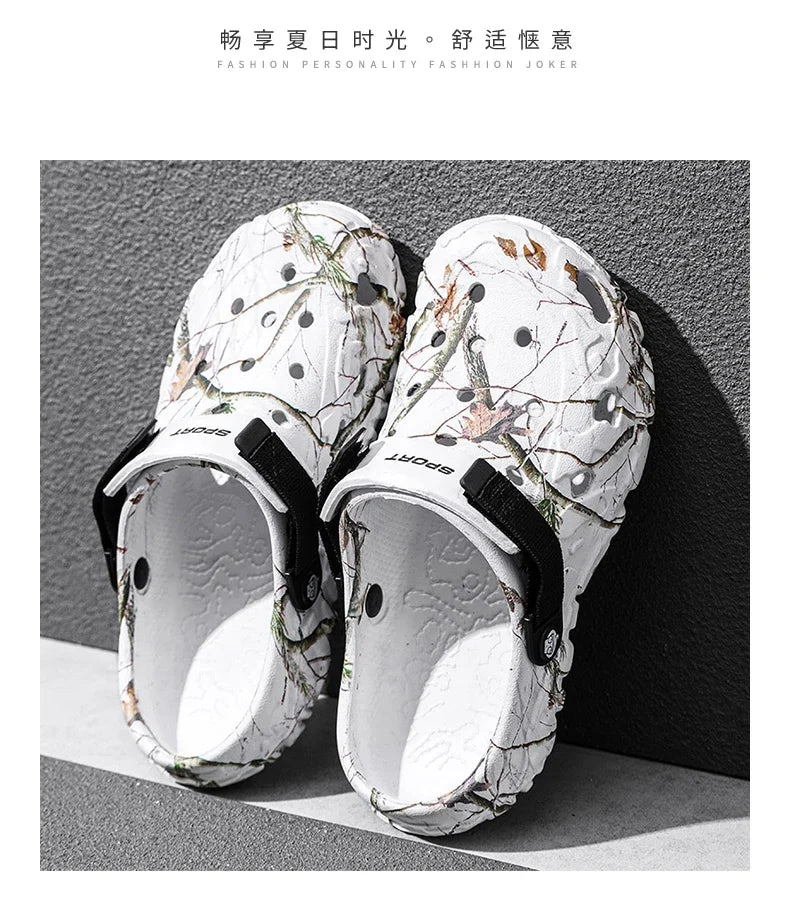 2025Men Slippers High Quality Classic Outdoor Anti-Slip Garden Shoes Lightweight Fashion Casual Sandals Sandals for Men Platform