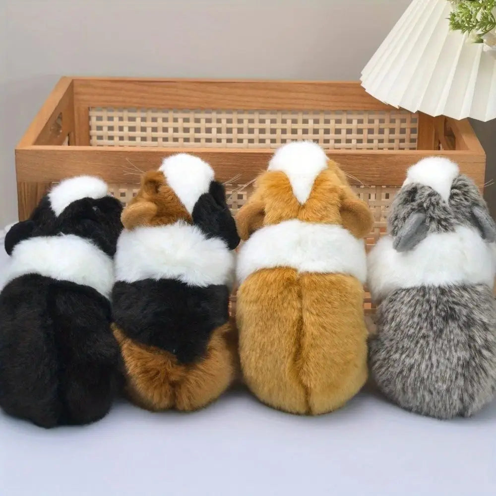 Cartoon Stuffed Animals Guinea Pig Stuffed Cute Dolls Real Life Plush Mouse Dolls 18cm Fluffty Hamster Doll Children Gift