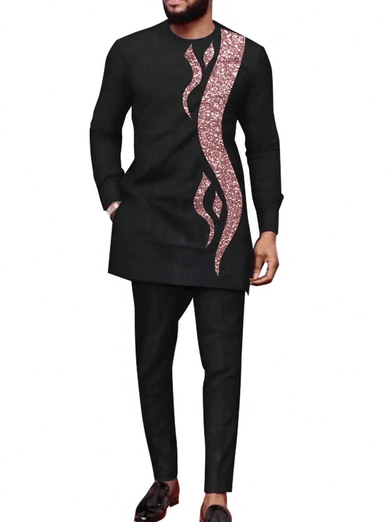 Men's traditional clothing African ethnic style men's suit 2-piece embroidered luxury suit men's casual festival wear Outfits