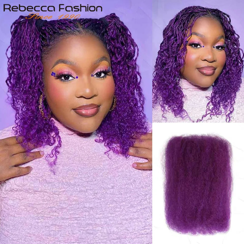 Cheveux Afro Crépus en Vrac, Doux et Légers, 100% Cheveux Humains à Texture Naturelle, Confortables et Durables, Cheveux Vierge Grade 16A