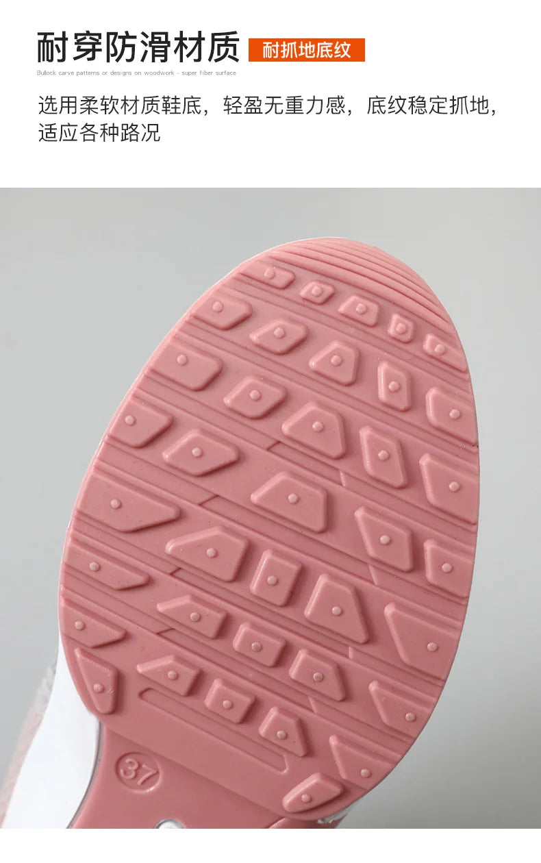 Running shoes Women spring new large size casual breathable lace-up air cushion sports shoes sneakers