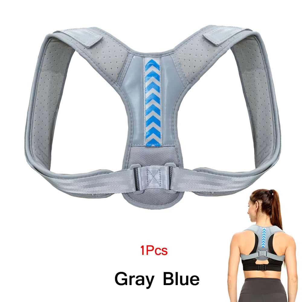 Adjustable Back Posture Corrector Belt Clavicle Spine Men Women Home Office Outdoor Upper Back Waist Shoulder Posture Correction