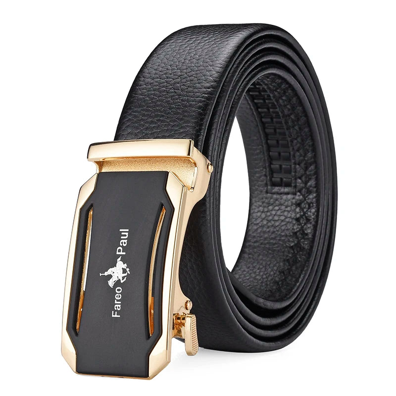 Men’s Automatic Buckle PU Leather Belt