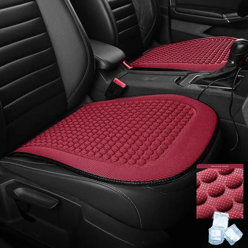 Universal Car Seat Cushion Cover Ice Silk Breathable Summer Cool Auto Cushion Vehicle Backrest Car Interior Accessories