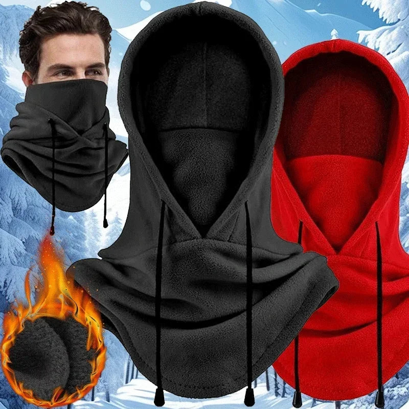 Winter Balaclava Hooded Scarf Face Mask- Warm Neck Gaiter with Hood for Outdoor Activities Cycling Sports