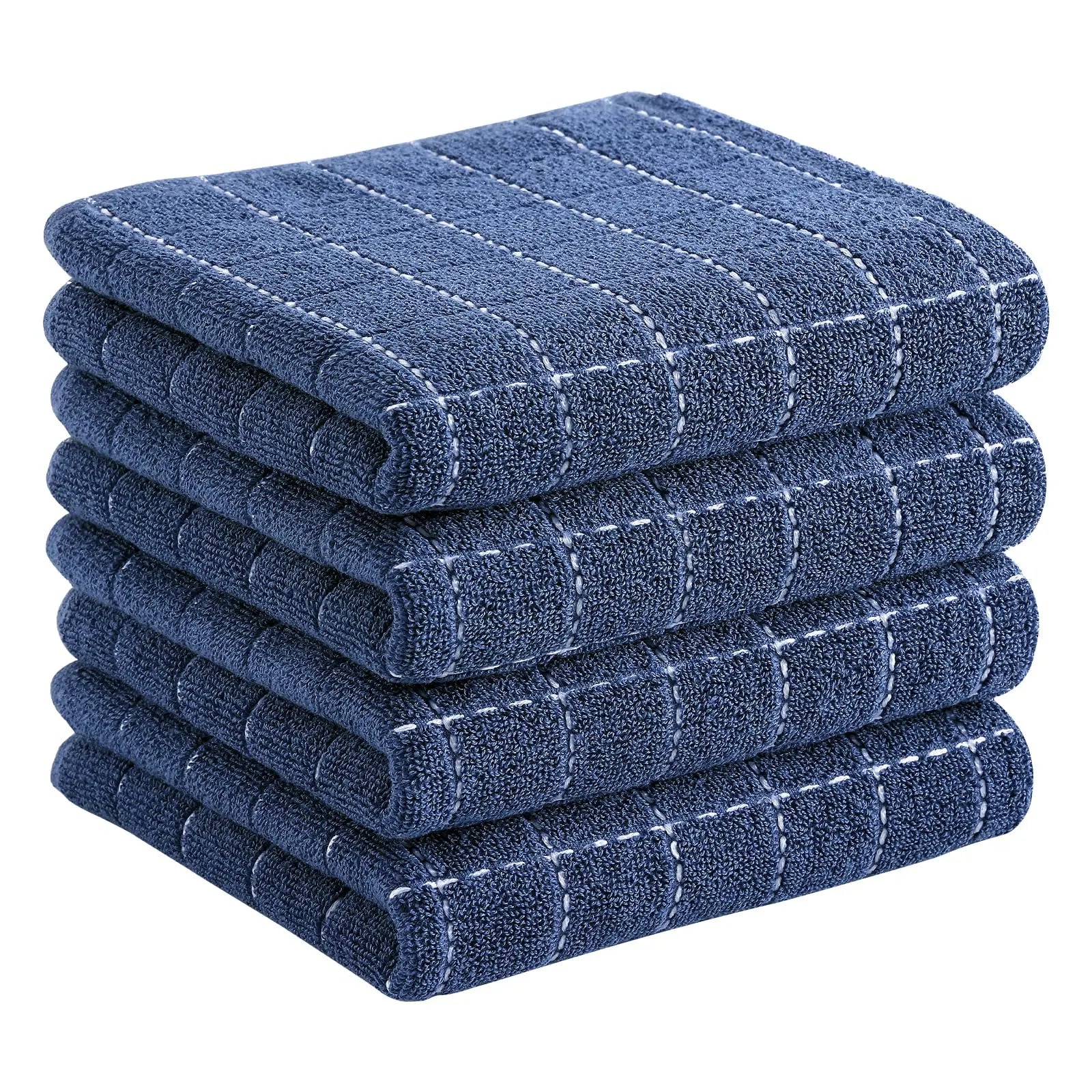 Torchons de cuisine en coton gaufré