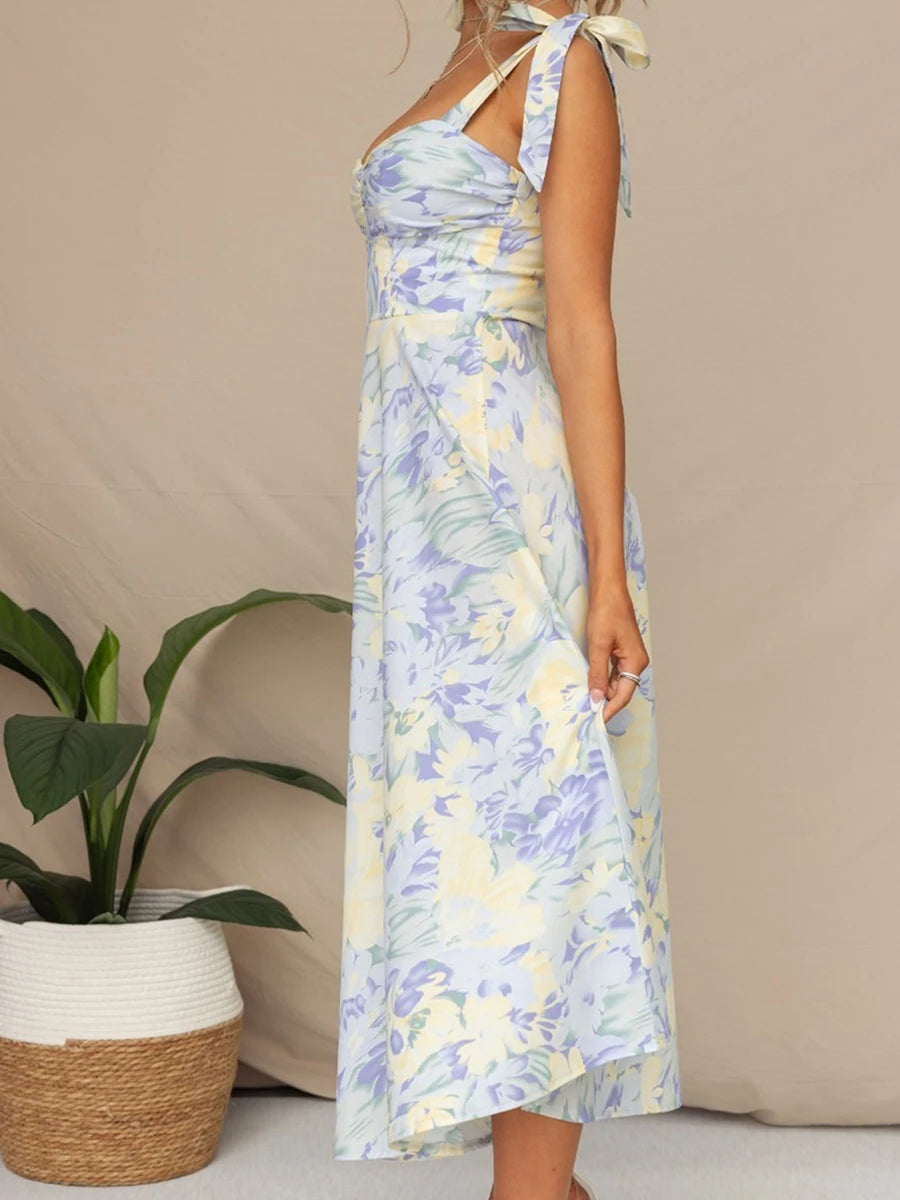 Floral Sling Maxi Dress