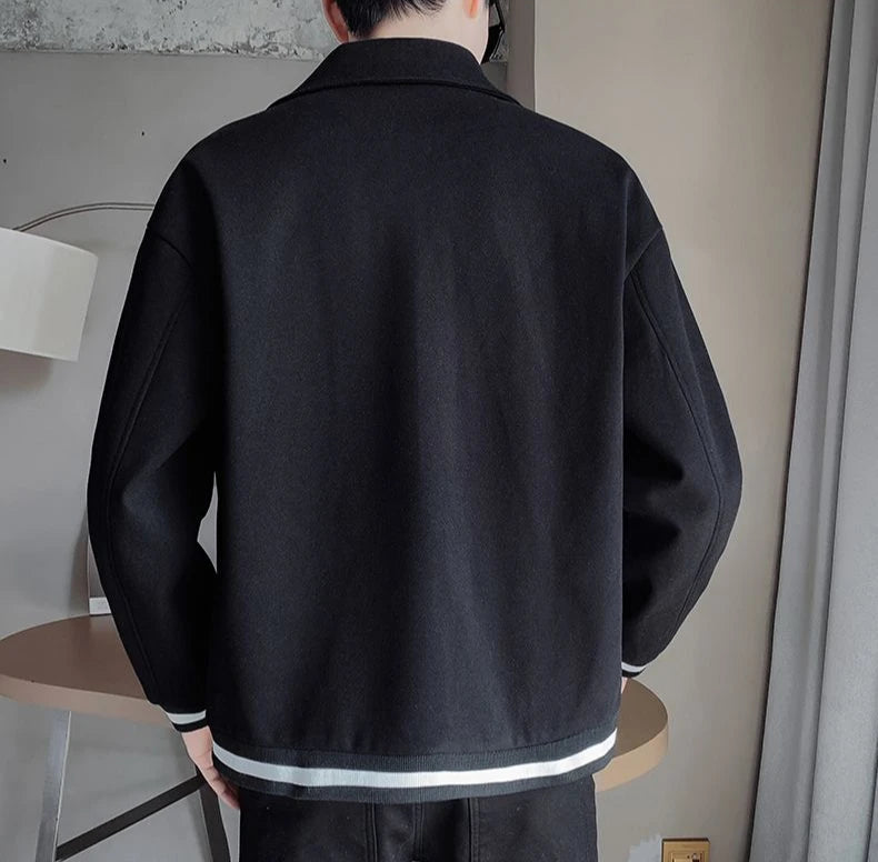 Men's Jackets Spring Autumn Short Slim Fit Male Wool & Blends Coats Cheap Clothes Offer Stylish Vintage Clothing Fashion