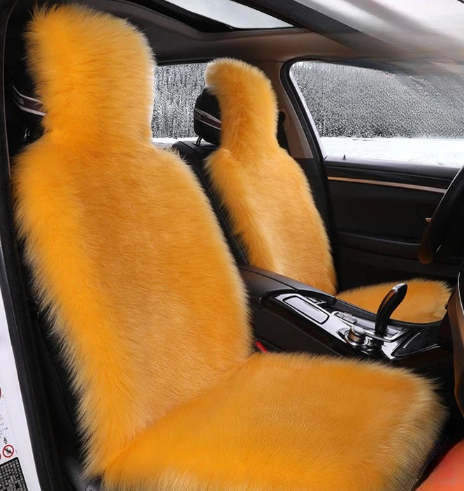 Plush Faux Sheepskin Car Seat Cover