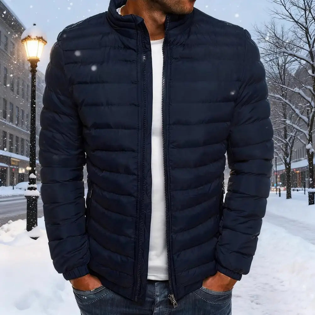 Men’s Stand Collar Puffer Jacket
