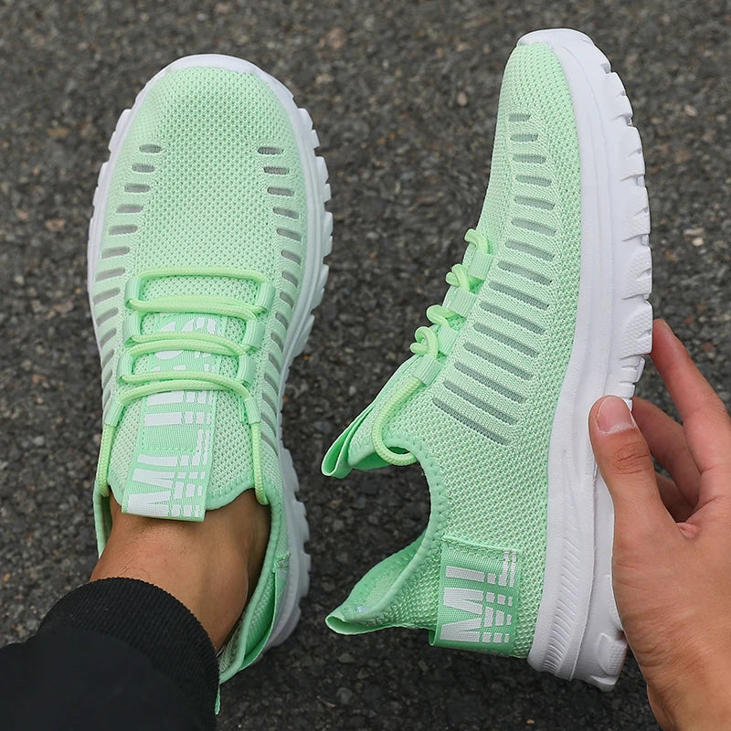 Summer Sneakers for Men Breathable Athletic Lightweight Outdoor Running Sports Shoes Walking Vulcanized Shoes Tenis Para Hombre