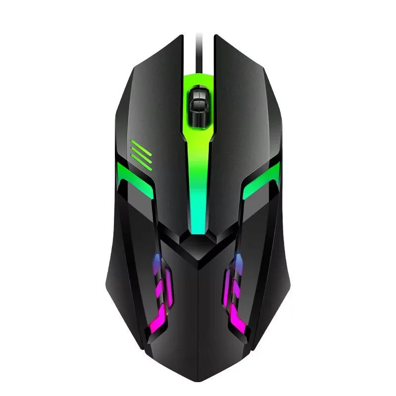 USB Wired Gaming Mouse LED Luminous Backlit Mouse 3D Ergonomic Adjustable Optical Mice for PC Gamer Computer Desktop