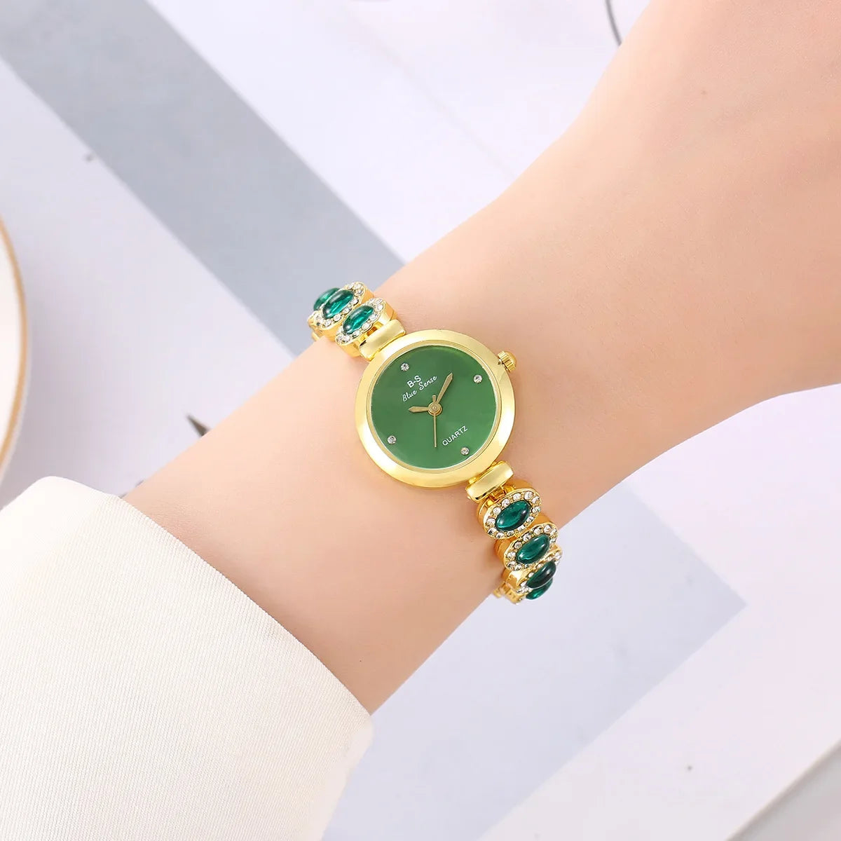 Brand Bracelet Watch Luxury Gift Quartz Watch Dropshipping Clock Relojes Para Mujer  Hot Selling Rhinestone Strap Wristwatches
