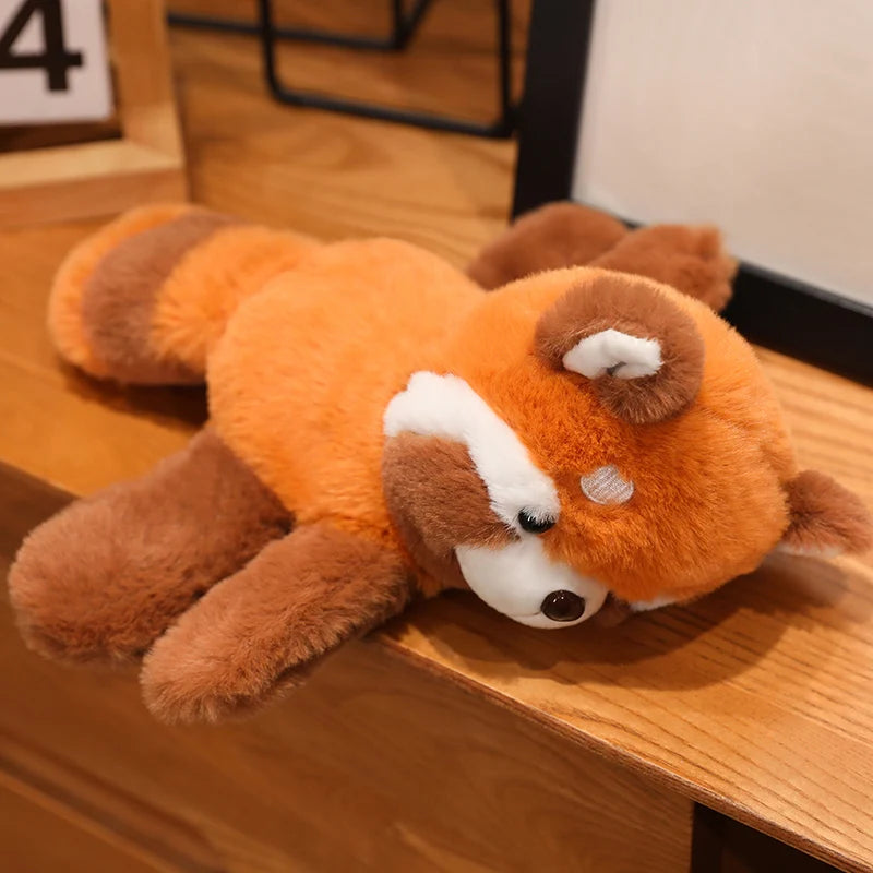 Creative Stuffed Animals Raccoon Fox Husky Cat Monkey Papa Circle Toy Wrapped Around Arm Doll Toys For Kids Birthday Gift