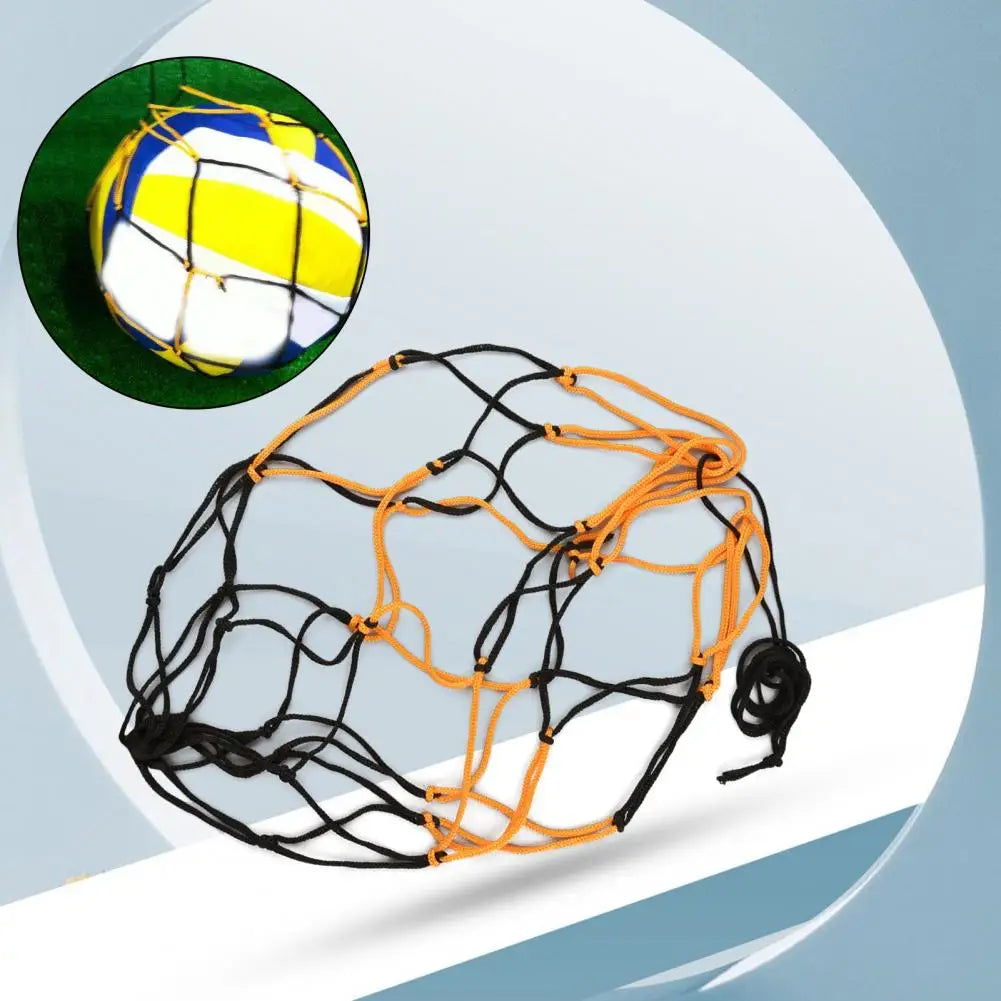 Bolsa de red para balones Práctica bolsa de malla para transportar balones con cordón de ajuste de polipropileno, equipo deportivo para balones de fútbol