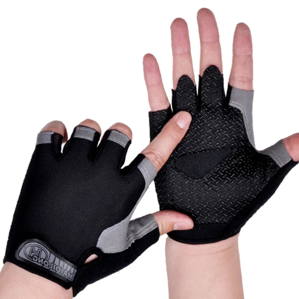 GTUBIKE Half Finger Weightlifting Gloves Cycling Fitness Shock Absorbent Non-slip Sports Climbing Outdoor For Men And Women
