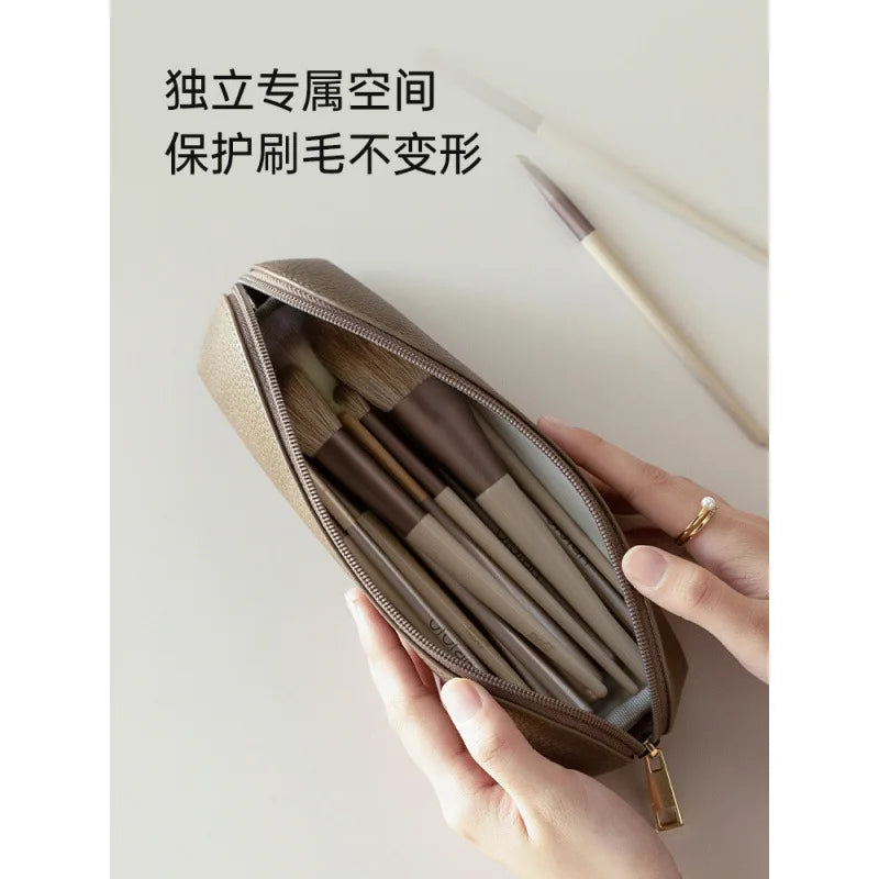 Portable makeup brush pencil bag storage bag travel makeup bag women's portable liner bag new high-end makeup bag