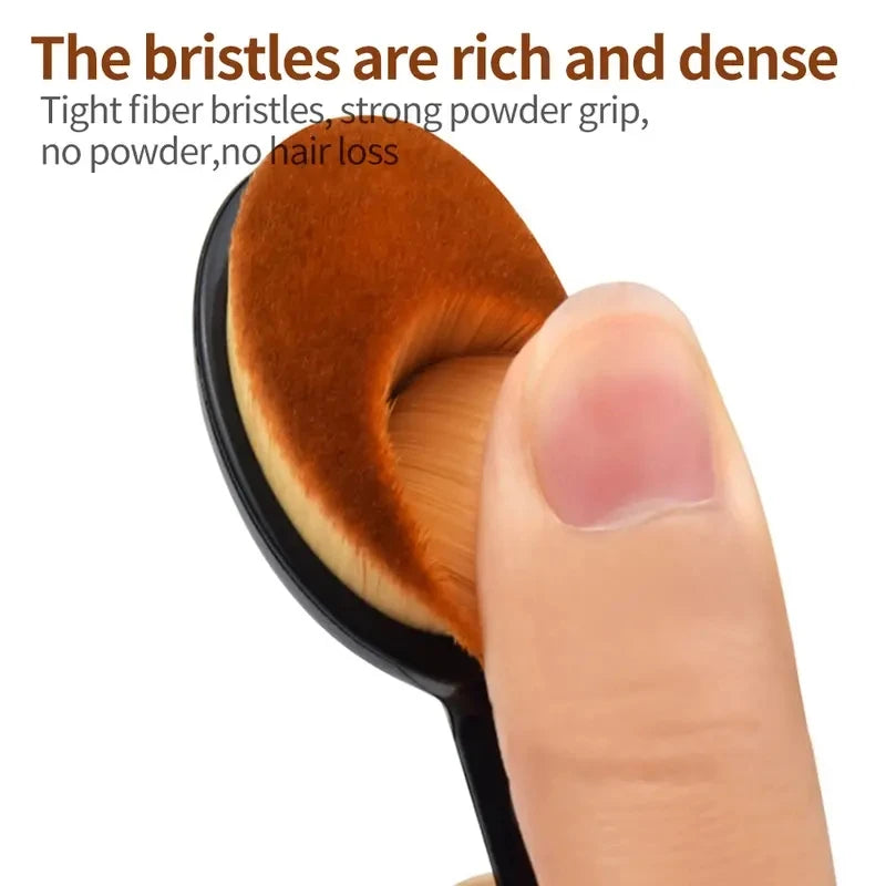 1/2/5 stk. stor foundationbørste tannbørsteform sminke sminkeverktøy gir rask og jevn påføring av kremer og pudder kosmetikk