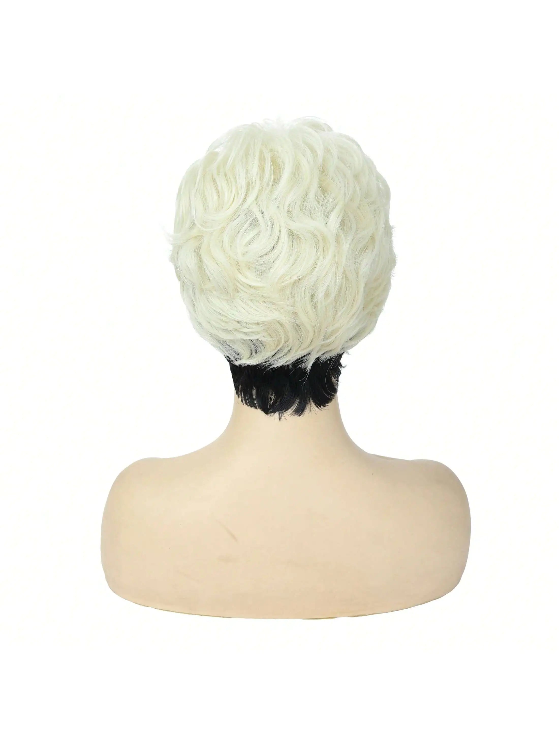 Perruques de coupe courte naturelle pour femmes, perruque courte dégradée, perruque de coupe courte bouclée pour femmes africaines-américaines