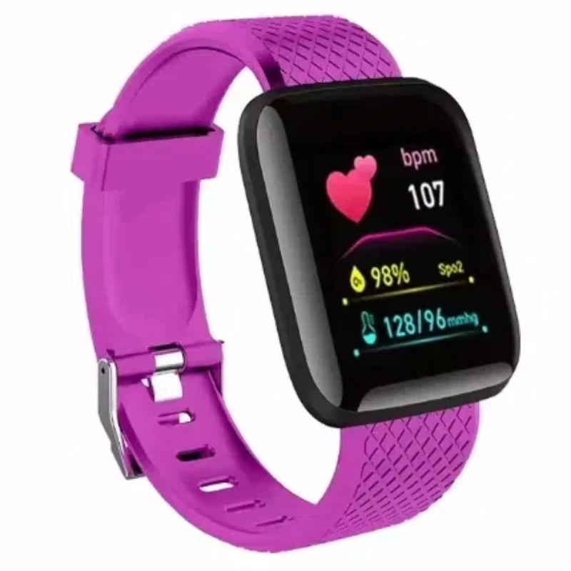 Reloj inteligente multifunción para hombres, mujeres y niños, recordatorio de mensajes, control de música, pasos deportivos, calorías, reloj inteligente D13, despertador 116Plus