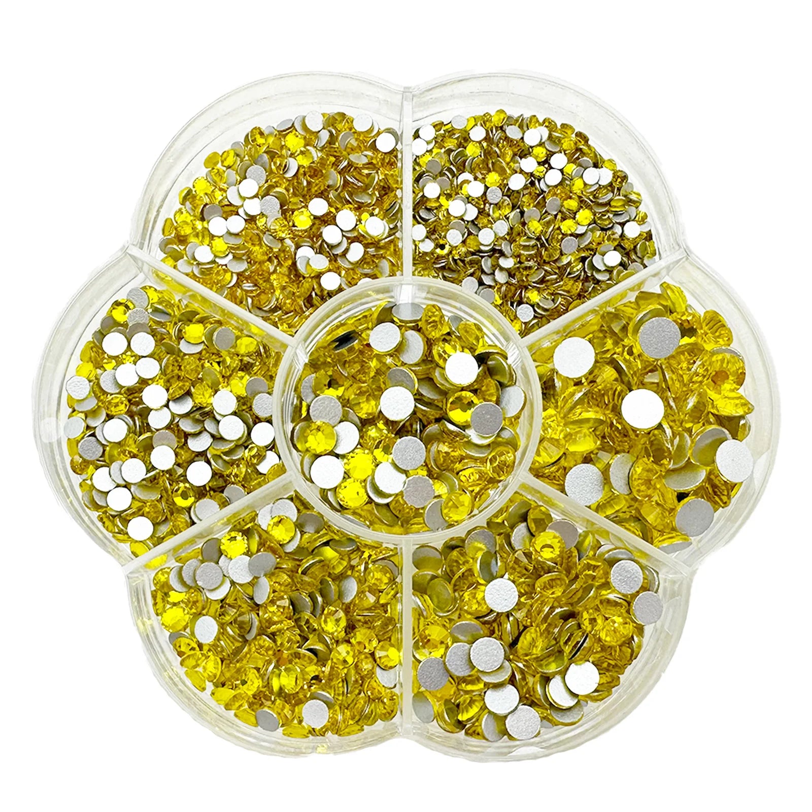 2100pcs Nail Art Rhinestones Flat Back AB White Glass Facial Rhinestones Treasure Flatback Nail Art Decorations