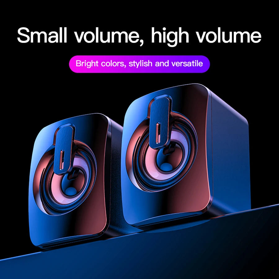 Altavoz de computadora para PC portátil de escritorio Caixa De Som Caja de sonido Sistema de audio de música Bocina Columna Acústica Columna Unidad amplificada