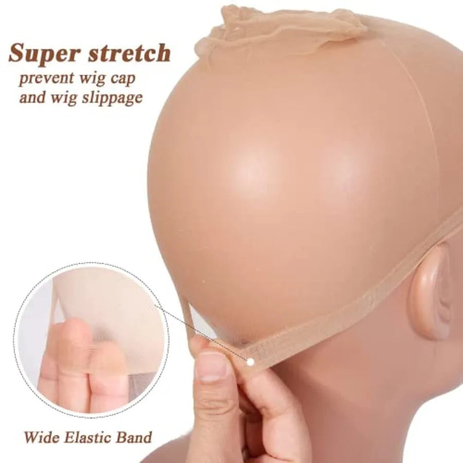 𝗜𝗻𝘀𝗤𝘂𝗲𝗲𝗻 HD Wig Caps for Women Thin and Transparent Wig Cap for Lace Front Wig Breathable High-Elastic Stretchy Stockin