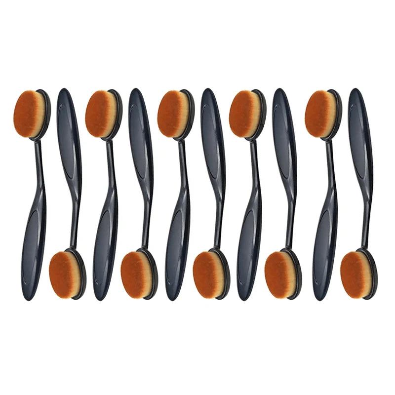 1/2/5 stk. stor foundationbørste tannbørsteform sminke sminkeverktøy gir rask og jevn påføring av kremer og pudder kosmetikk