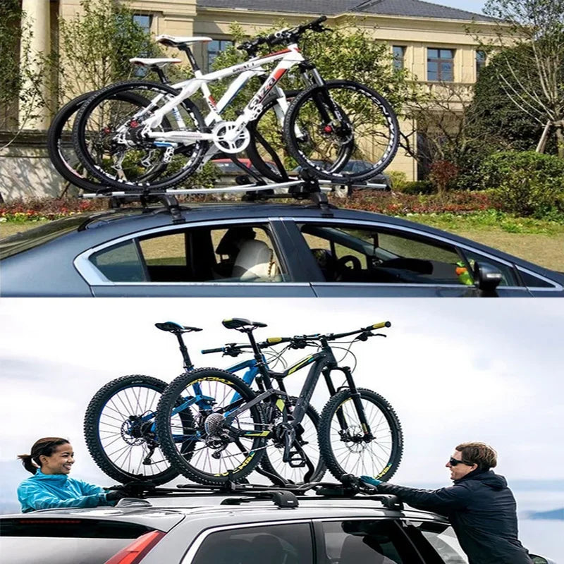 Car Luggage Rack Roof Bike Rack Car Mountain Bike Balanced Vehicle Rack Car Aluminum Alloy Luggage Racks