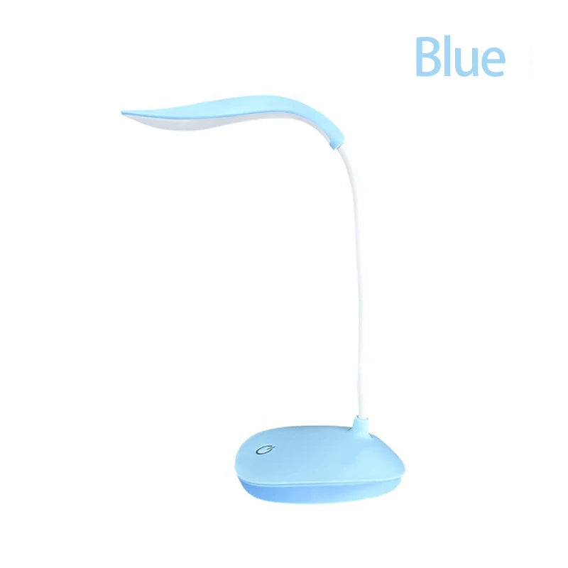 Lámpara de Escritorio LED de Lectura, Lámpara de Escritorio Portátil, Luz de Mesa con Carga USB, Atenuación Táctil, Protección Ocular para Estudiar, Iluminación para Habitación u Oficina