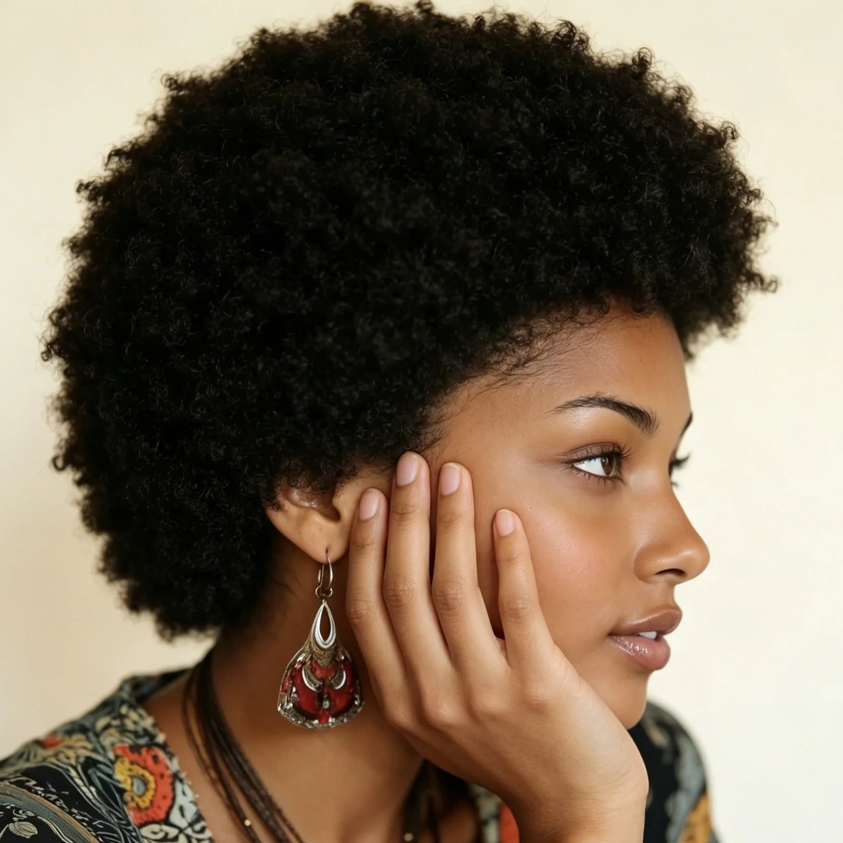 Afro Curly Human Hair Wig