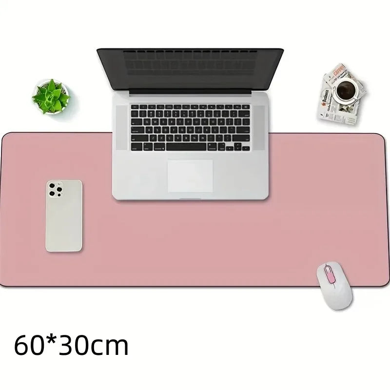 1 alfombrilla protectora de escritorio de gran tamaño 600*300mm, alfombrilla de ratón de cuero PU impermeable, alfombrilla de escritorio para teclado, alfombrilla de ratón para juegos