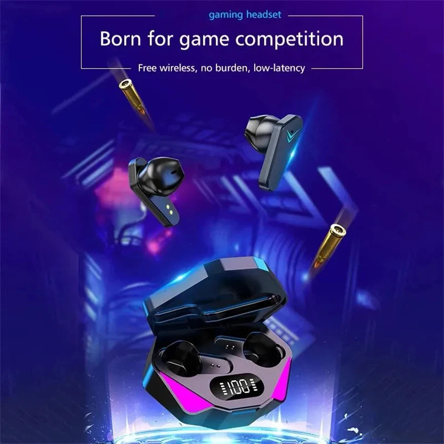 Nouveaux écouteurs de jeu TWS sans fil Bluetooth avec micro, basses, audio, positionnement du son, stéréo 9D, casque HiFi pour gamer