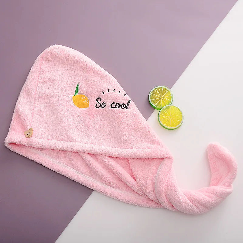 Dry Hair Cap Bath Cap with Water Absorption Fast Dry Hair Towel Being Soft without Falling Hair Super Strong Water Absorption