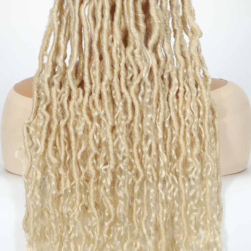 SQRDGQ Synthetic Crochet Hair Woman Wigs Headband Twist Braided Synthetic Wig With Turban Braiding Hair Brown Black Wig Female