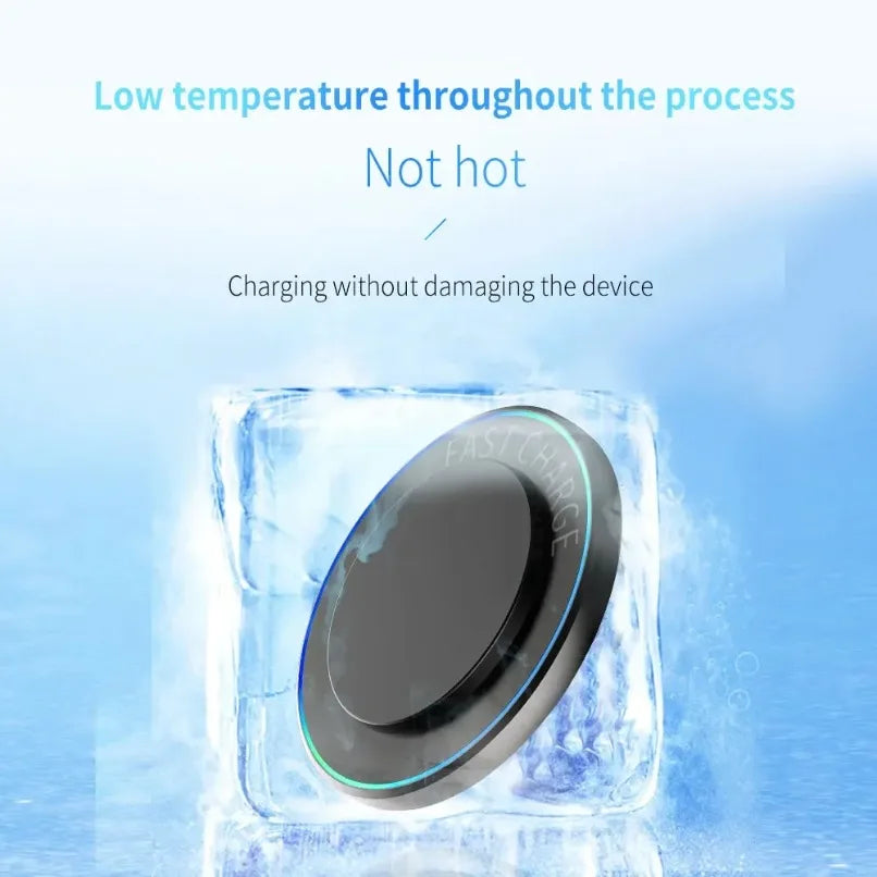 Portable Mini Desktop 100W Wireless Charger Stand Pad For iPhone 17 16 15 14 13 12 Pro Max Samsung Xiaomi Fast Charging Station