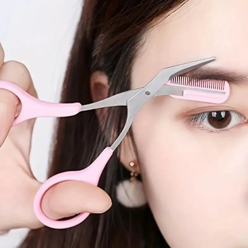 Wholesale Eyebrow With Easy Beauty Curved Eyebrow Tools Set, Convenient  Trimmer Razor, Eyebrow Scissors  For Comb, Beginners