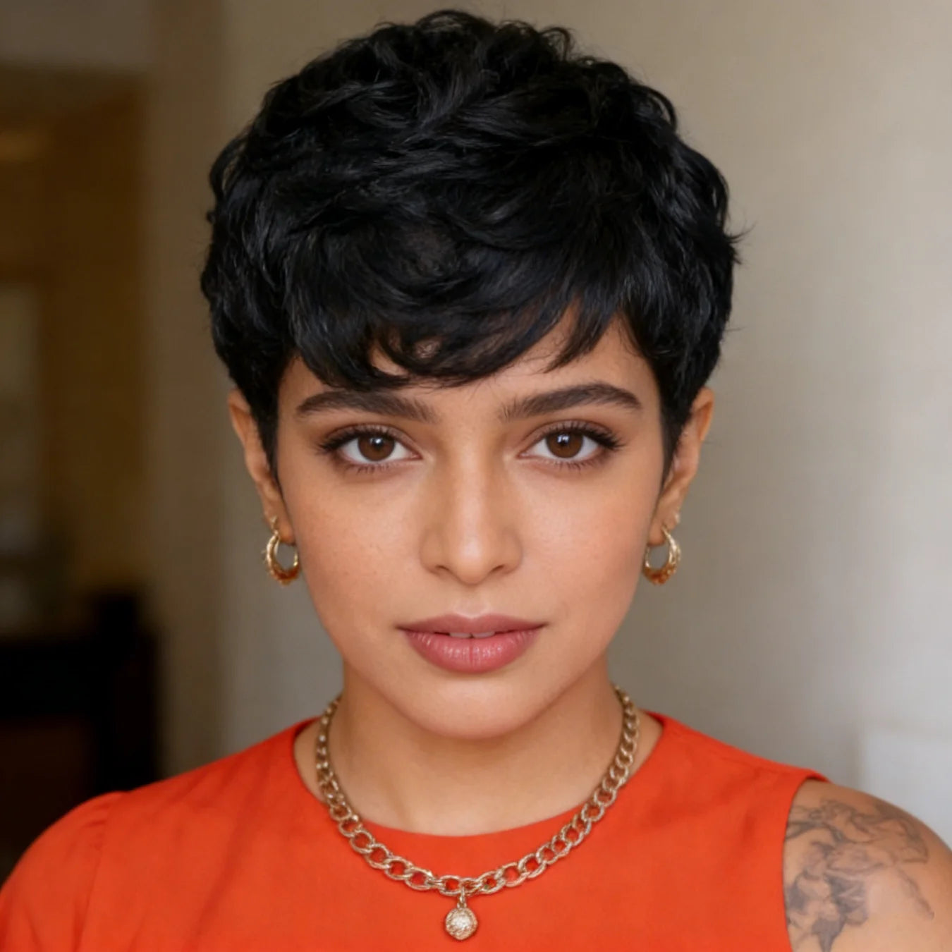 Afro Kinky Pixie Wig