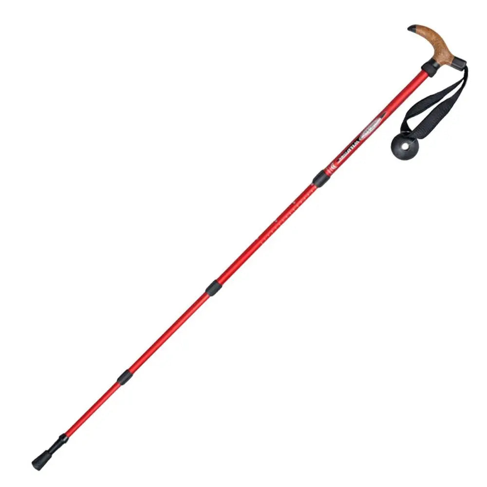 Trekking Poles Hiking Stick Telescopic Mountaineering Gear For Backpacking Mountain Climbing Camping Snowshoeing Skiing
