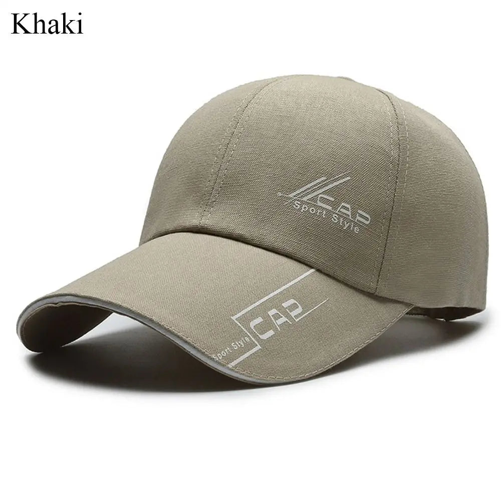 Long Brimmed Baseball Cap Fashion Versatile Solid Color Dad Hat Adjustable Sun Hat Leisure Outdoor