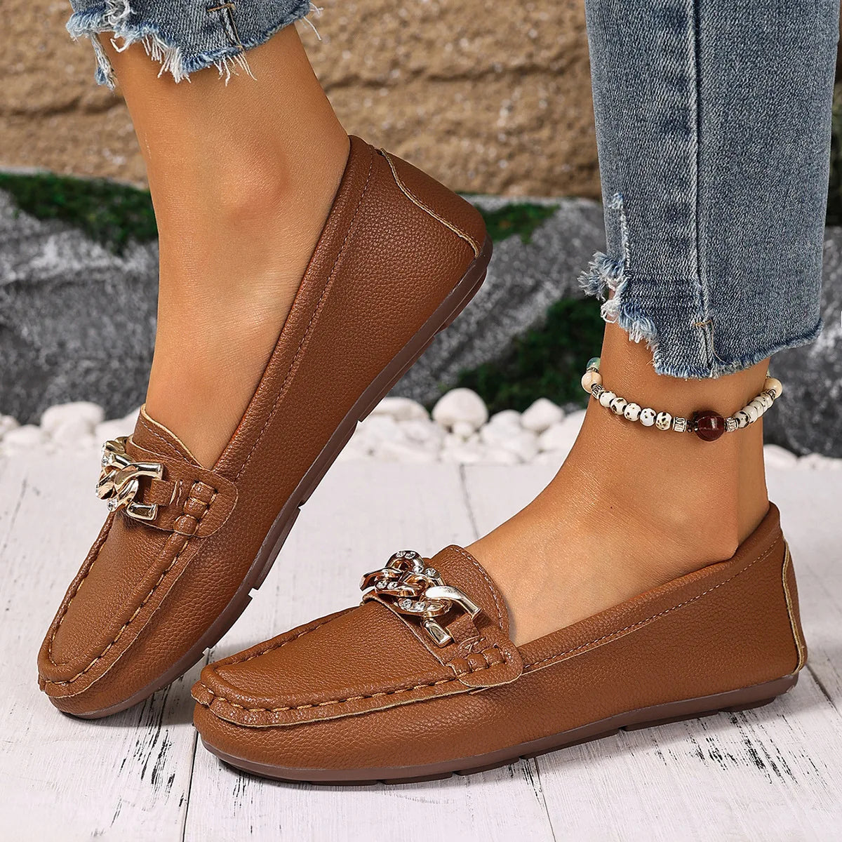 Women Shoes Summer New Flat Sole Single Shoes with Breathable Comfortable Soft Sole Casual Shoes Loafers Zapatillas De Mujer